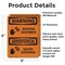 Signmission Rotating Equipment With Symbol Bilingual OSHA Warning Sign, Vinyl Decal, 3.5in W x 5in L, 2PK OS-2PACK-WS-D-35-L-12829 - alternate 3
